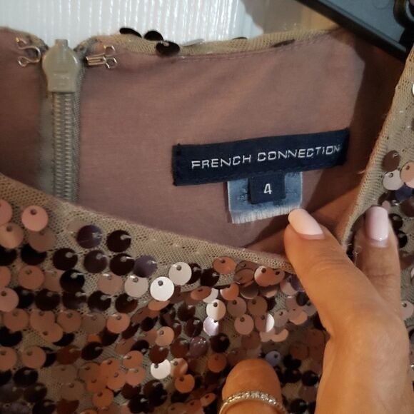 French C Sequin Crewneck Dress 4 - Picture 5 of 10